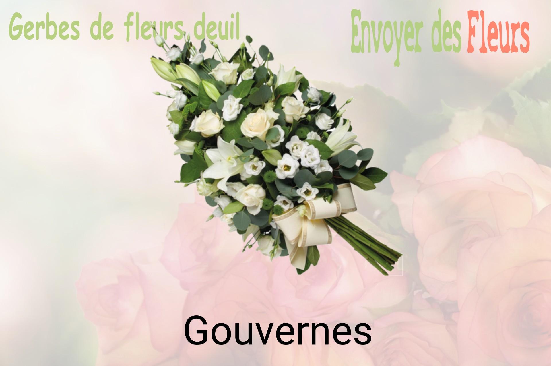 Gerbe de fleurs de deuil livrée à Gouvernes